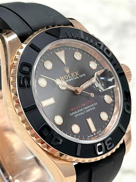 rolex yachtmaster rose gold oysterflex|Rolex yacht master 40 18kt.